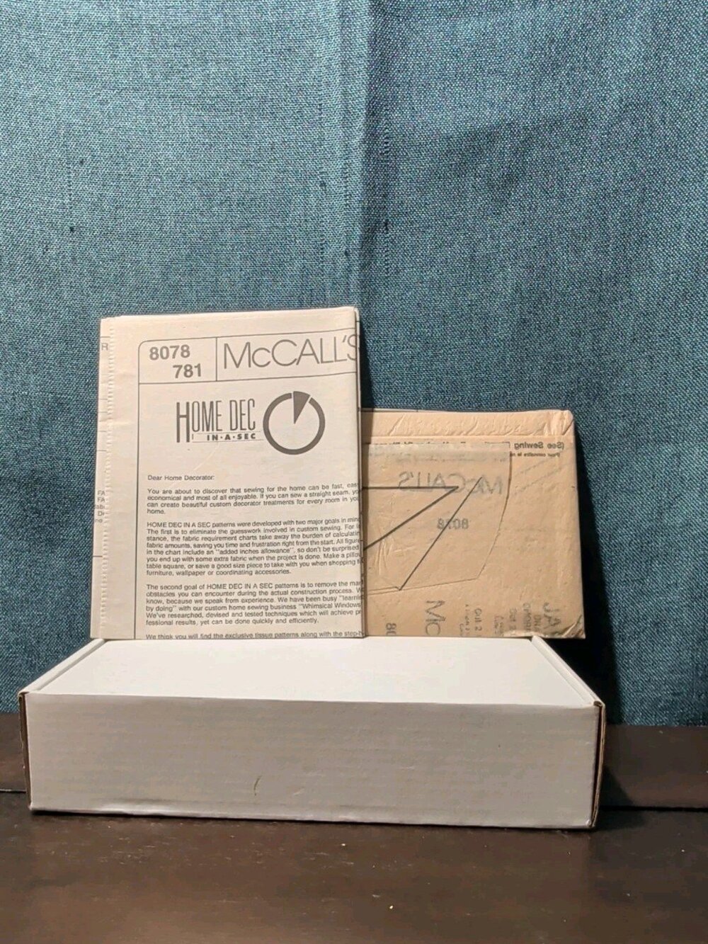 Vintage 1995 McCalls 8078 Home Dec In A Sec Window Treatment Swag Valance UNCUT - Picture 5 of 16